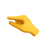 pinching hand emoji on white background