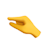 pinching hand emoji on white background